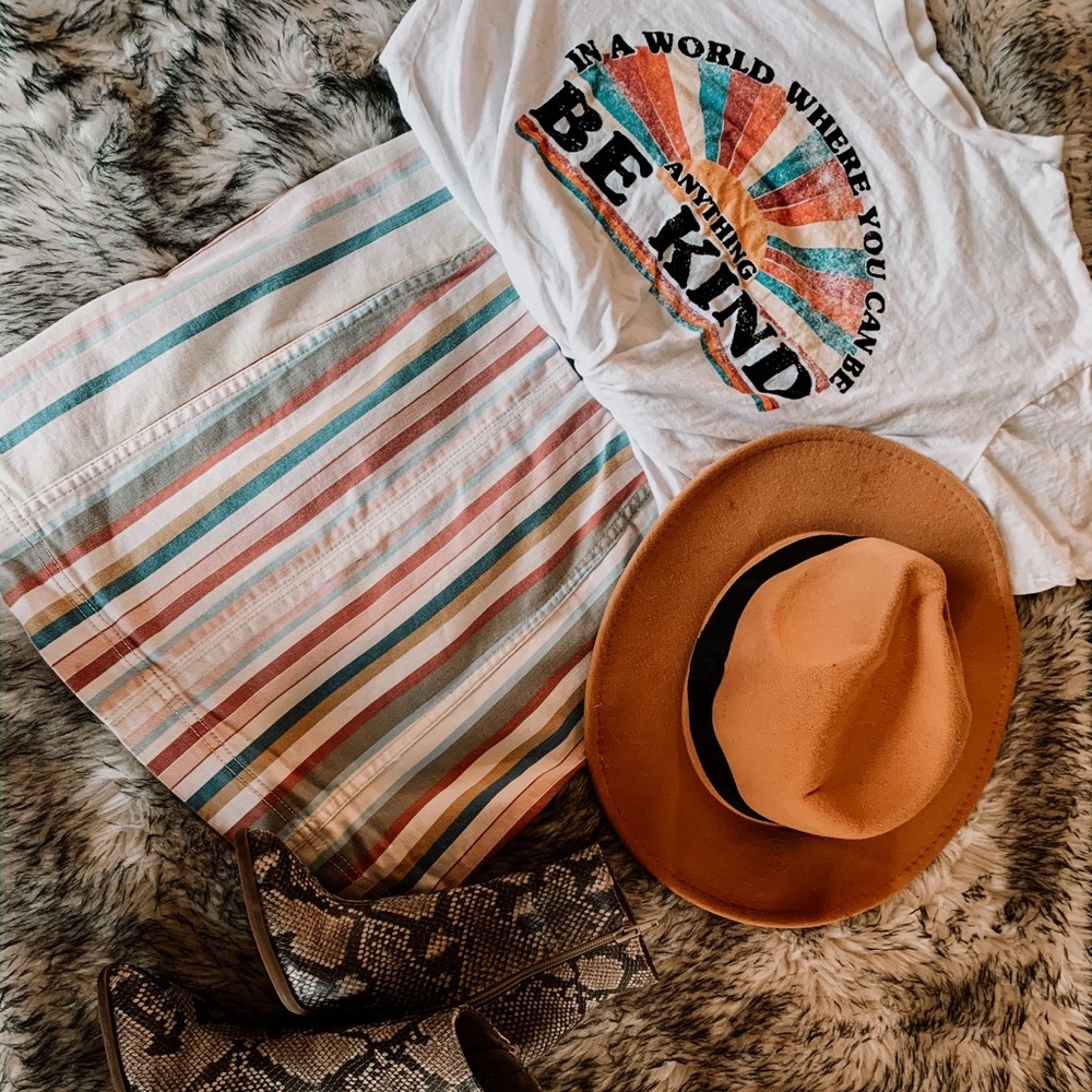 SOLD Altar’d State multicolored skirt SOLD